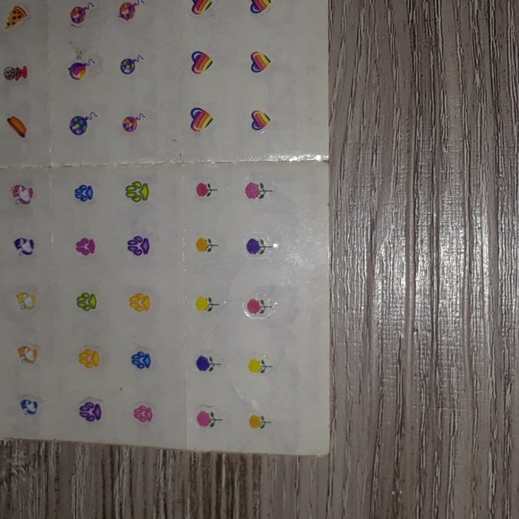 Vintage Lisa Frank Nail Art Sticker Decal Sets Match Stationary - Picture 4 of 4